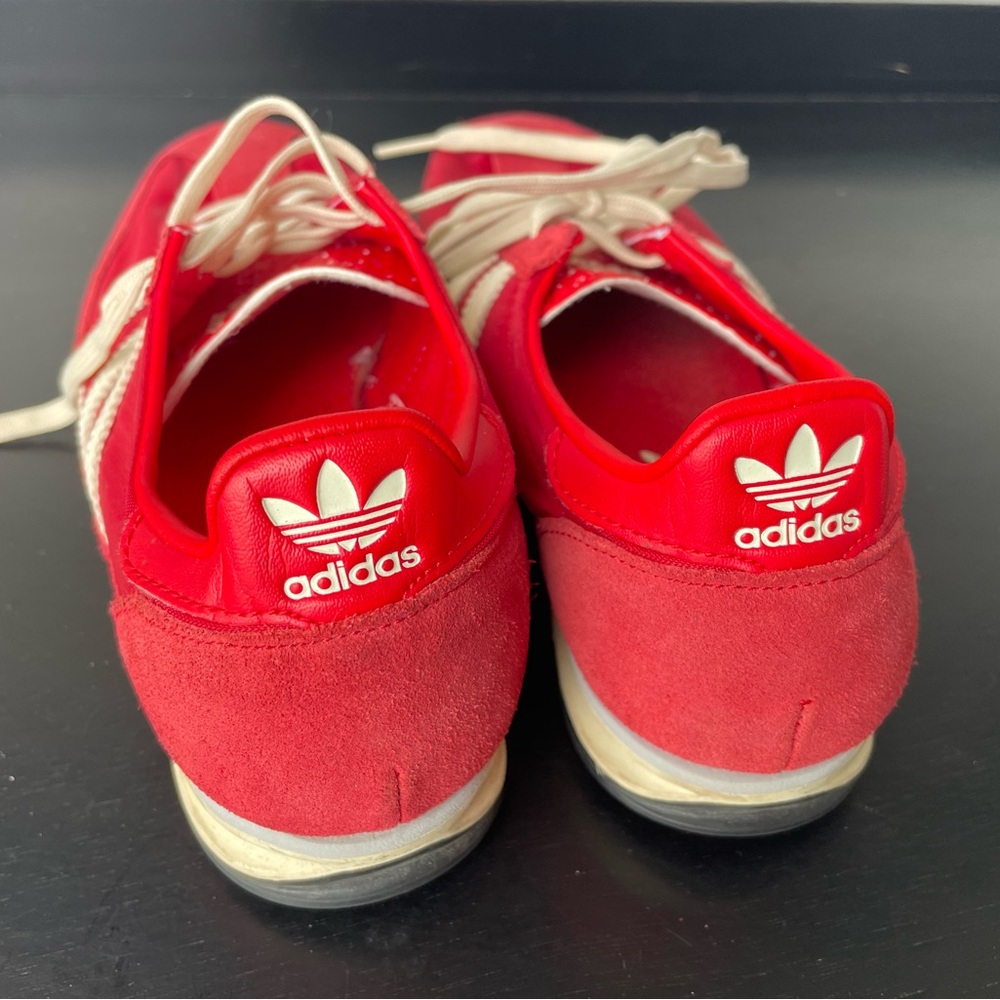 Adidas Women's Red SL 72 OG Sneakers US Size 6 Originals Tennis Shoes Trainers - Picture 6 of 8
